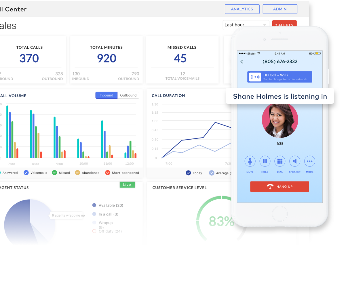 dialpad contact center analytics