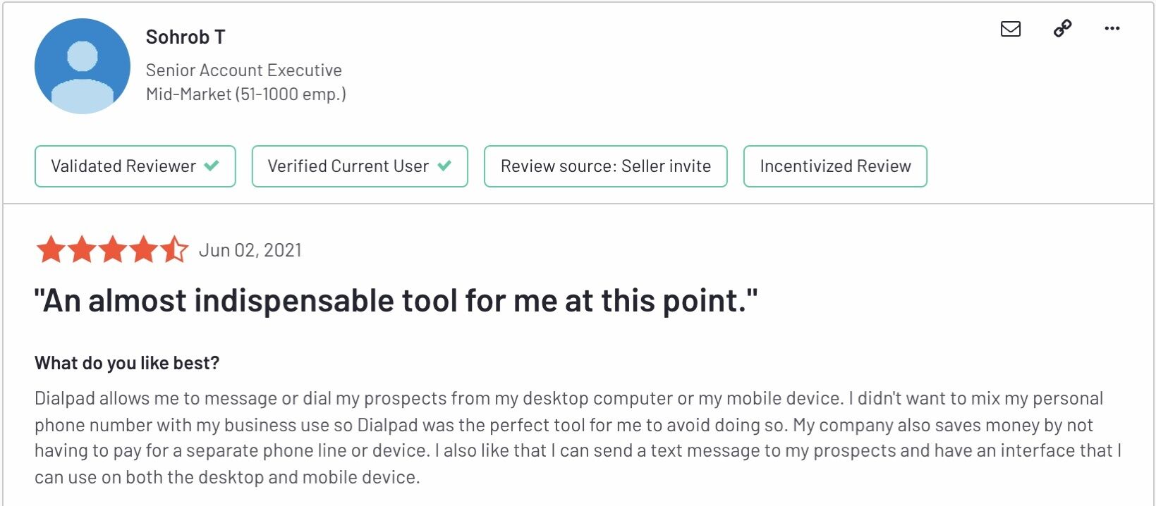 Why they love Dialpad