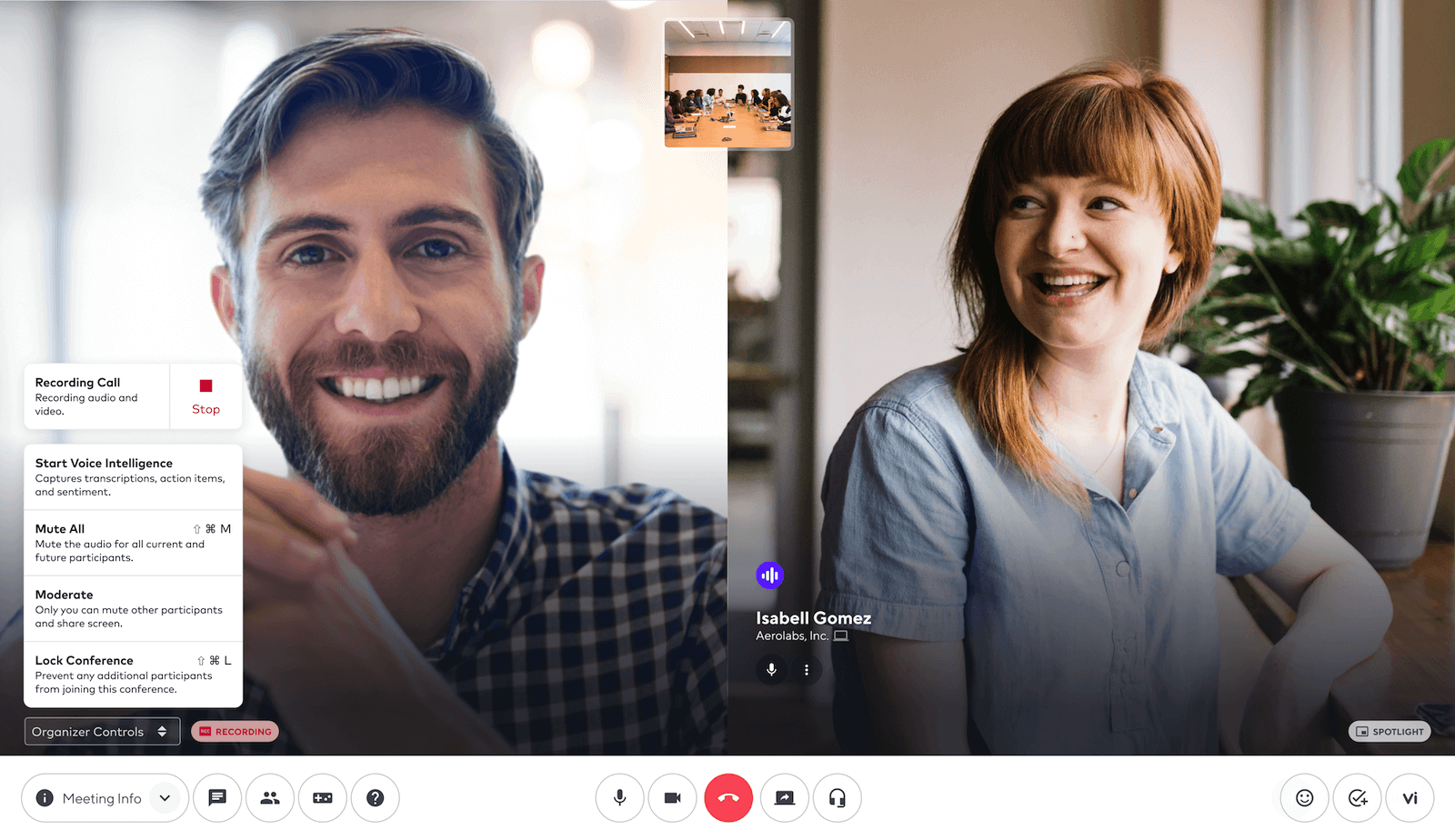 recording a conference call in dialpad app