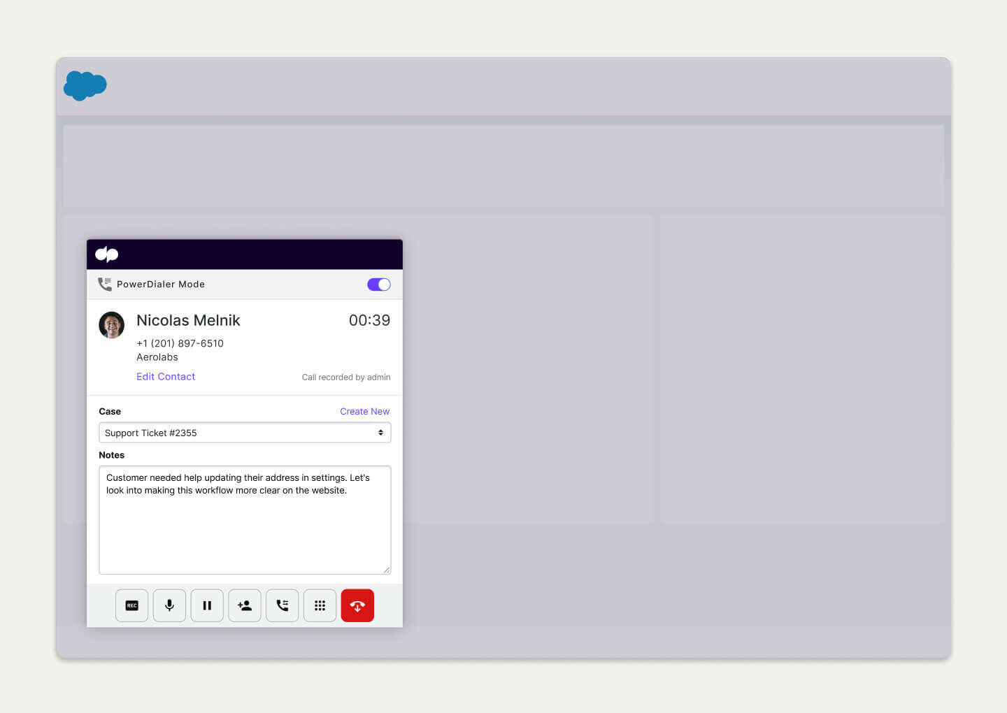 dialpad's salesforce integration