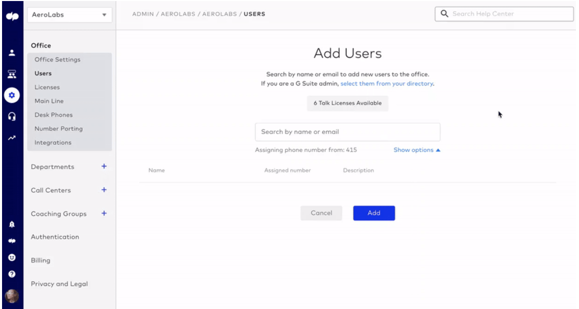 Add user