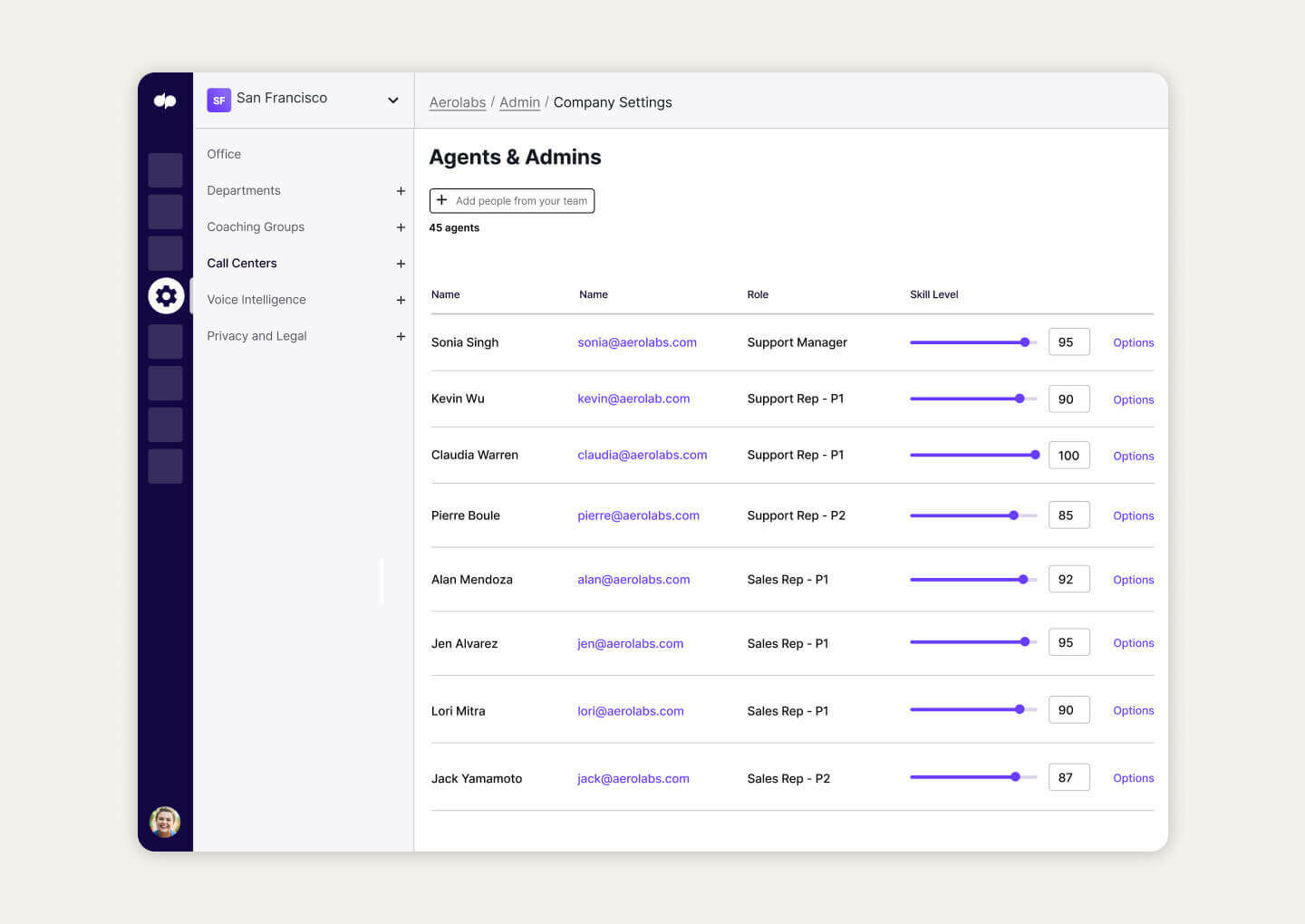 adding agents to different teams in dialpad contact center