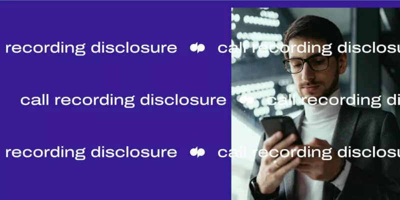 Call recording disclosure Header
