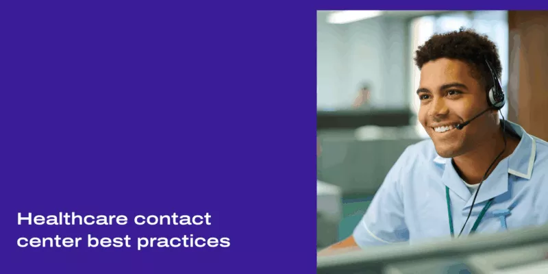 Healthcare contact center best practices header