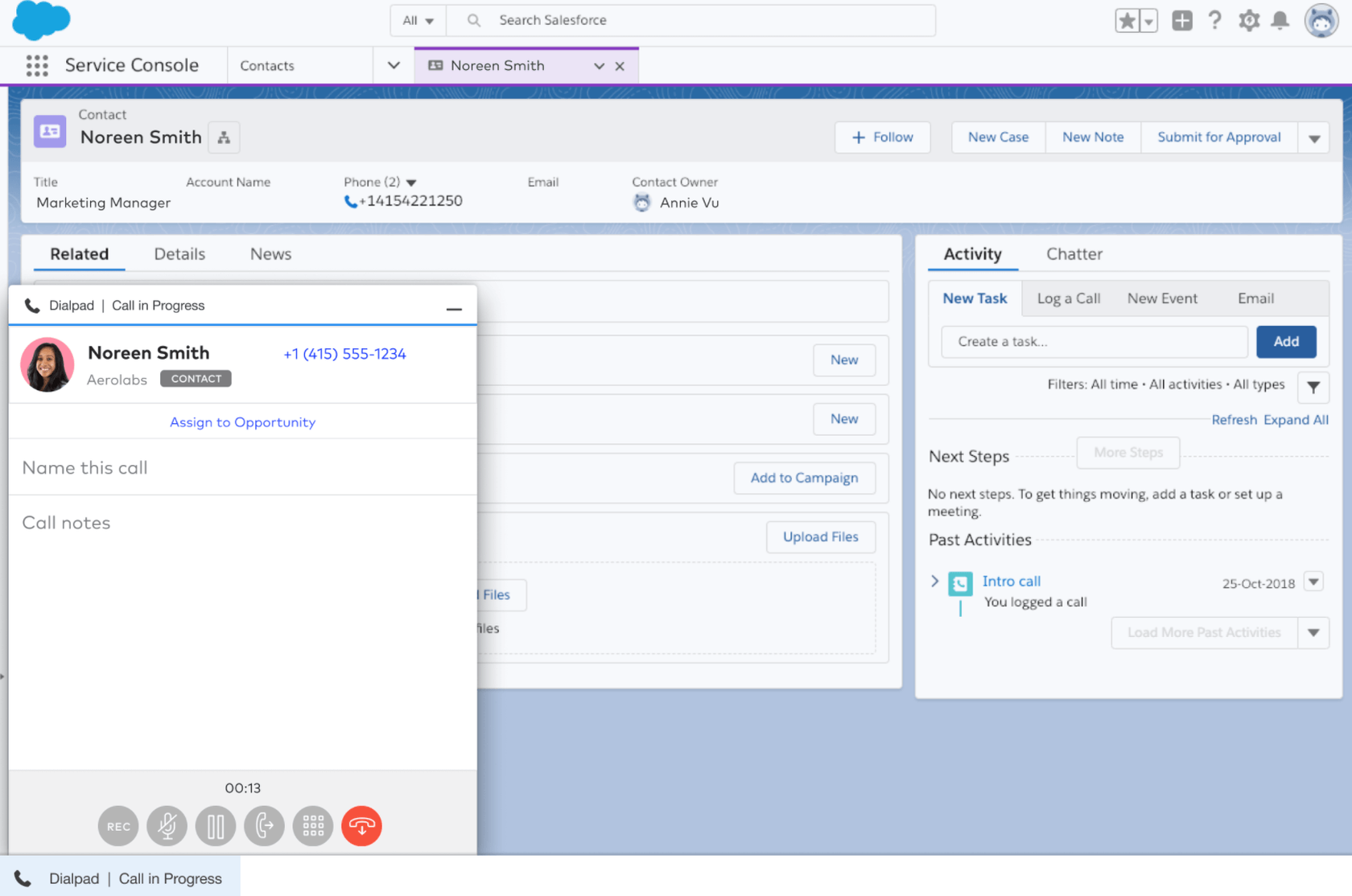 salesforce dialpad integration