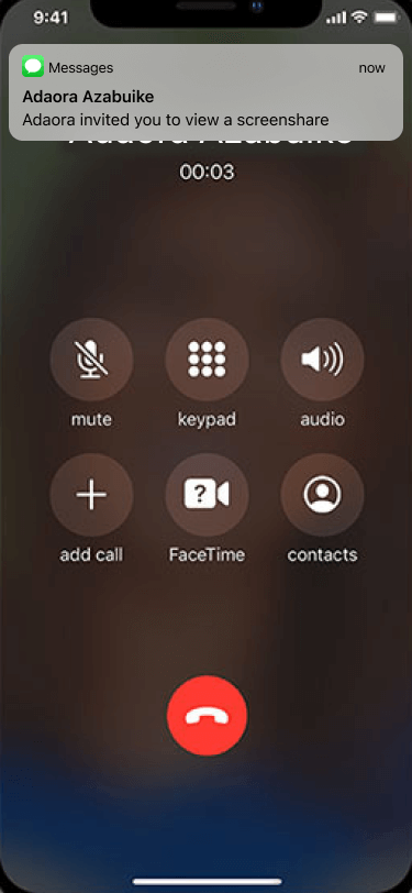 screen sharing on mobile without downloading dialpad app