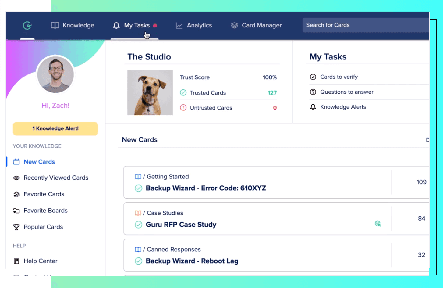 guru sales content management tool