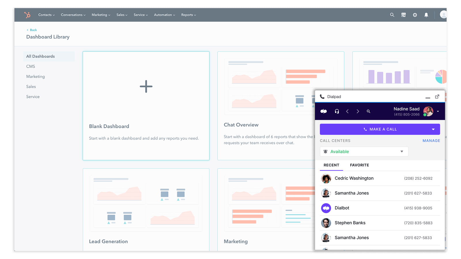 hubspot dialpad dialer