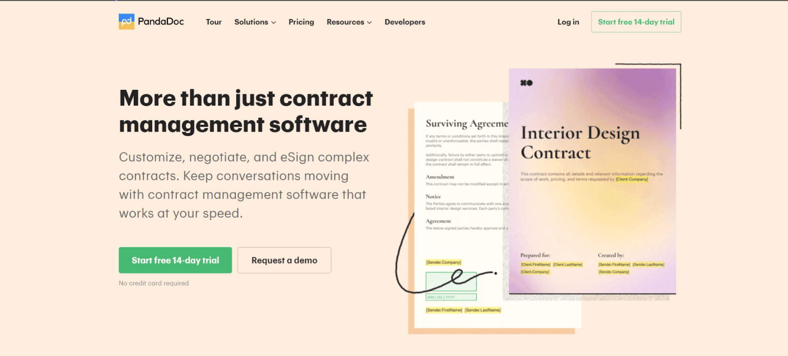 Pandadoc software for sales contracts