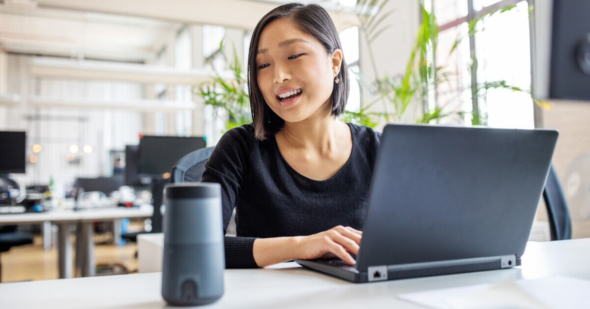 how you're speaking in an audio conference call