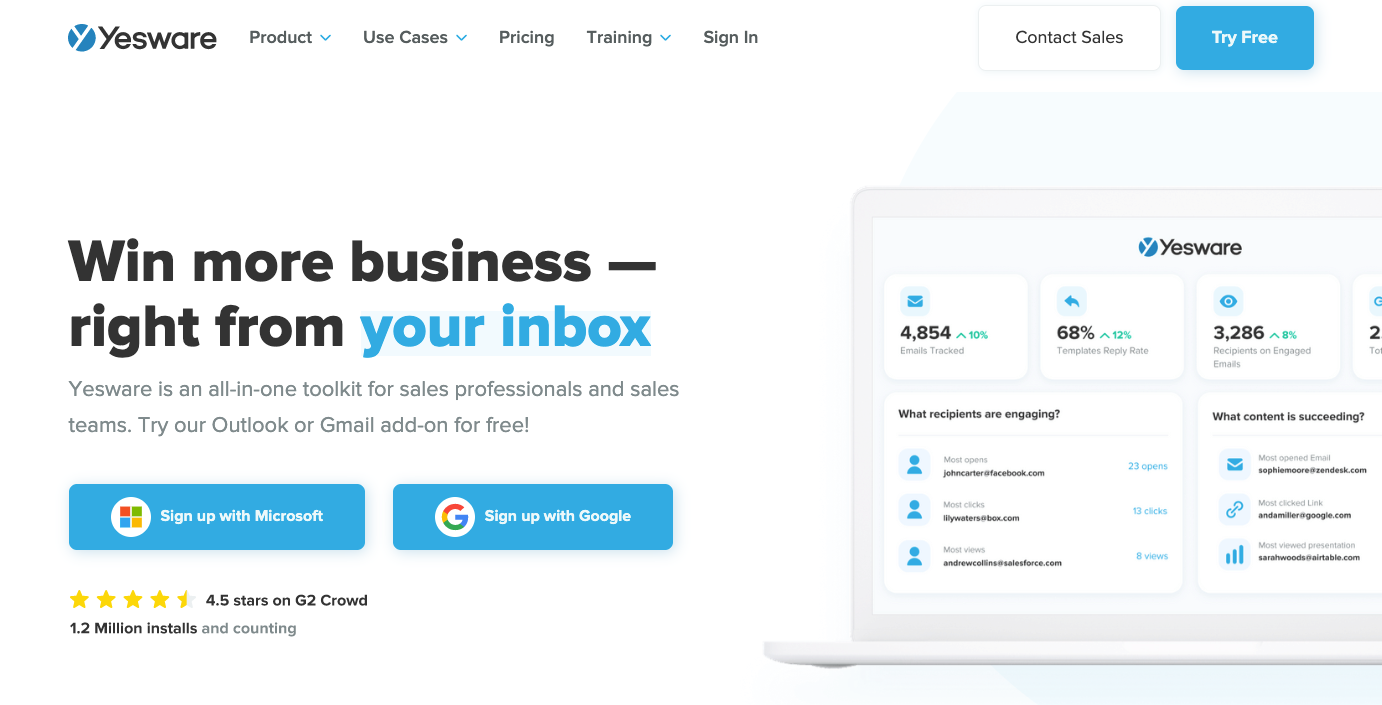 Yesware Sales Outreach Emails