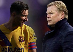 Lionel Messi y el nuevo DT del Barcelona, Ronald Koeman.