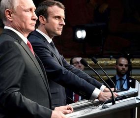 El Presidente francés y el líder ruso cruzaron advertencias