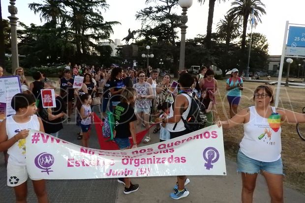 Las calles de Junín, al ritmo del 8M