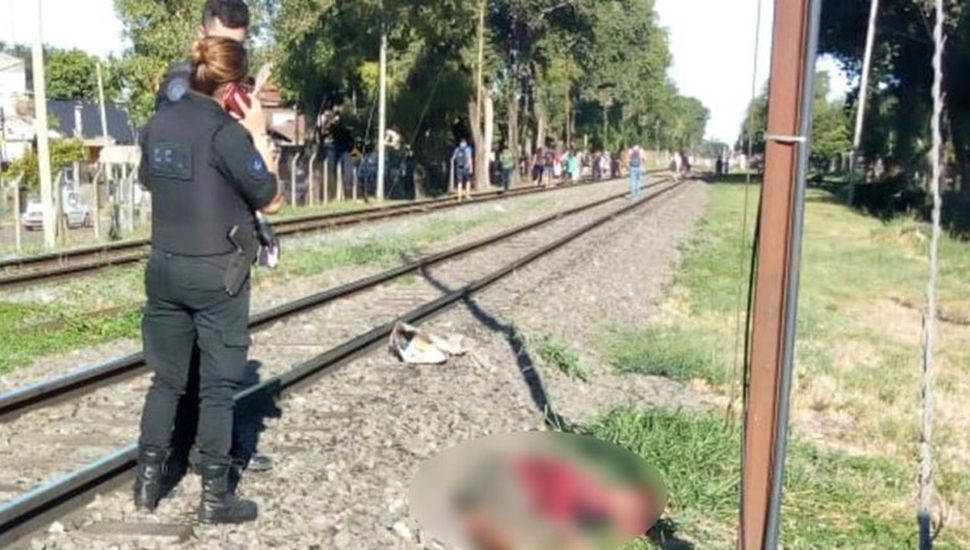 atropellada por el tren