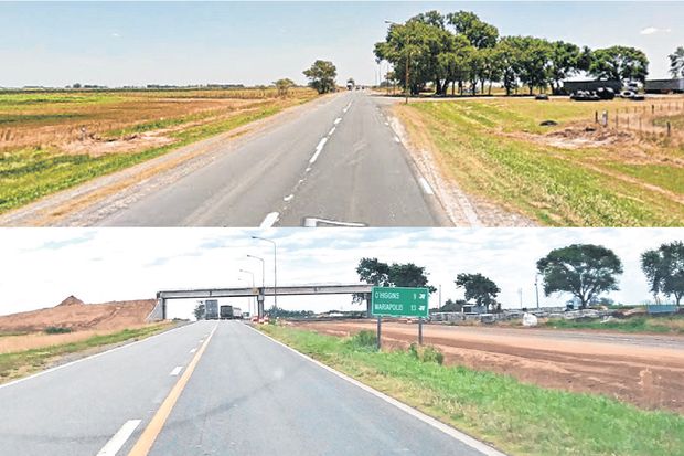 El antes y después de la Ruta 7 que se está transformando en autopista ...