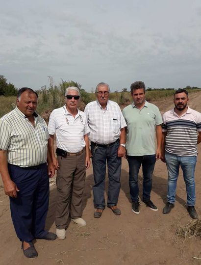 De izq. a der.: Néstor Traverso, Alejandro Borchex, Miguel Ángel Guruceaga, Gustavo Frederking, y Germán Aguilar.