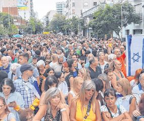 Multitudinario acto para reclamar la liberación de los rehenes de Hamás