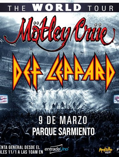 Mötley Crüe y Def Leppard vuelven a tocar en Argentina