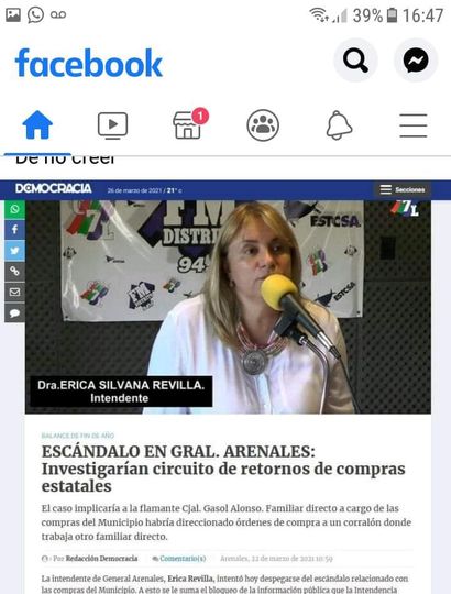 Aclaración por una noticia falsa y apócrifa que no fue publicada por Democracia