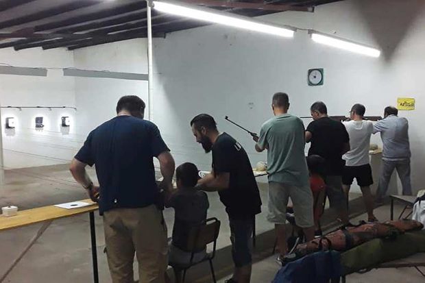 Entrega de premiaciones en el Tiro Federal de Junín