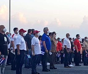 El Gobierno cubano hizo una marcha