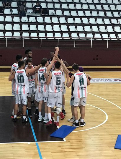 El festejo de los jugadores de Ciclista Juninense.