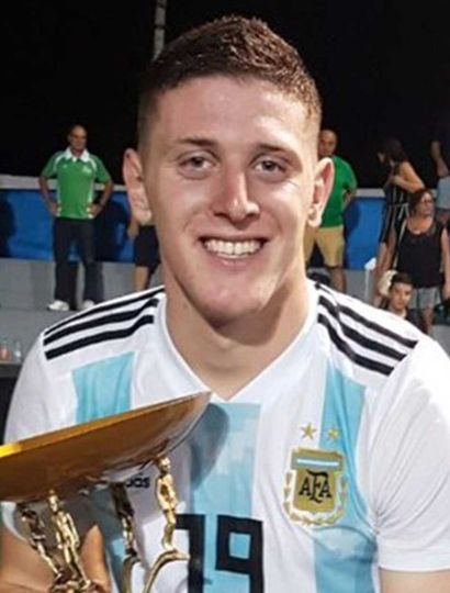 Adolfo Gaich, delantero de la Selección Nacional Sub-20 de la Argentina.