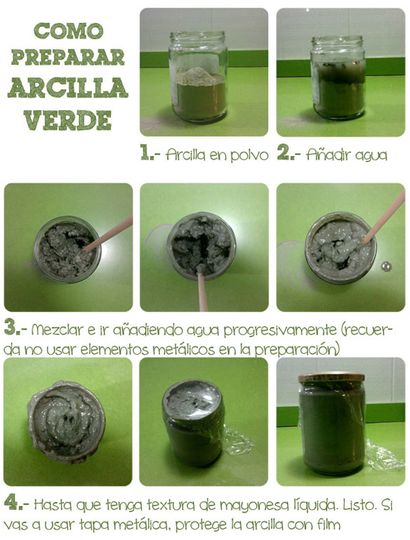 Arcilla Verde en polvo uso Externo