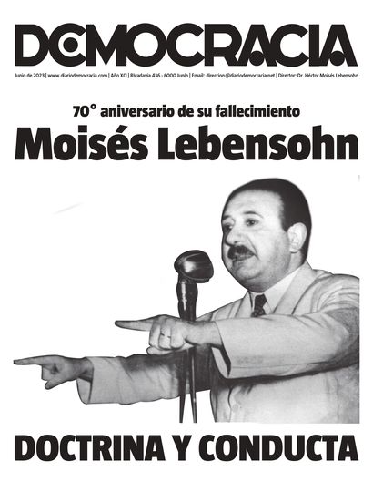 Suplemento especial sobre Moisés Lebensohn, en el 70° aniversario de su fallecimiento