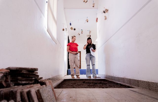 Obras de refacción en la Escuela Primaria N° 3 de Los Toldos