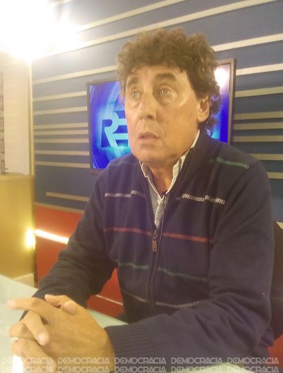 Pablo Micheli, ayer, en TeleJunín. Participó del ciclo Reporte Especial.