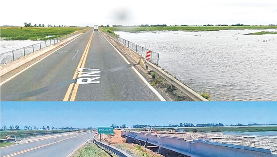 El antes y después de la Ruta 7 que se está transformando en autopista ...