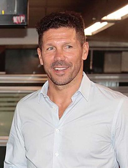 Diego Pablo Simeone, caracterizado técnico argentino.