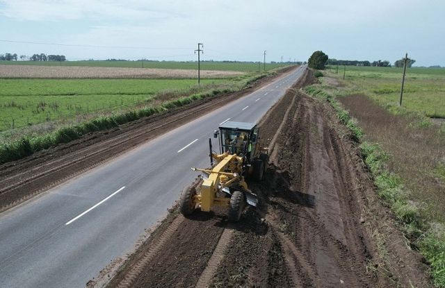 Continúa la repavimentación de la Ruta Provincial 31 entre Rojas y Colón