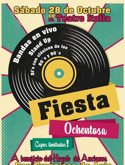 "Fiesta ochentosa" a beneficio del Hogar de Ancianos de Rojas