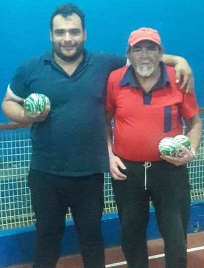 El ganador del torneo, Leonardo Policritti, y el subcampeón, Marcos Zapata.