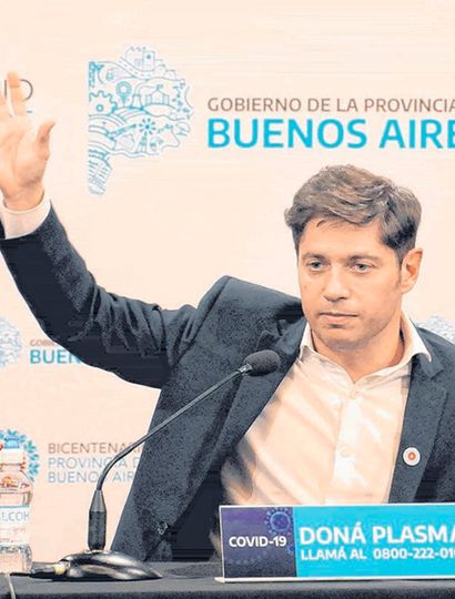 Kicillof, durante la última conferencia de prensa.