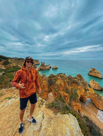 Francisco Guaragna Rigonat en Vilamoura, Portugal, donde desde ayer compite.