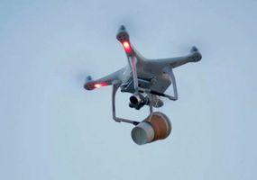 ¿Pedir un café con un dron? Todo  es posible en cuarentena