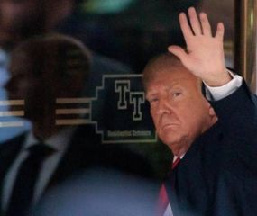 Trump llegó a Nueva York para presentarse ante la Justicia