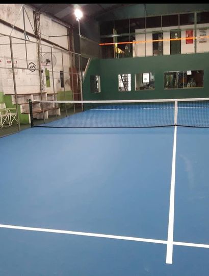 La antigua cancha de “Pádel Center” en Rojas.