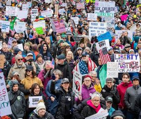 Fuertes protestas contra Trump