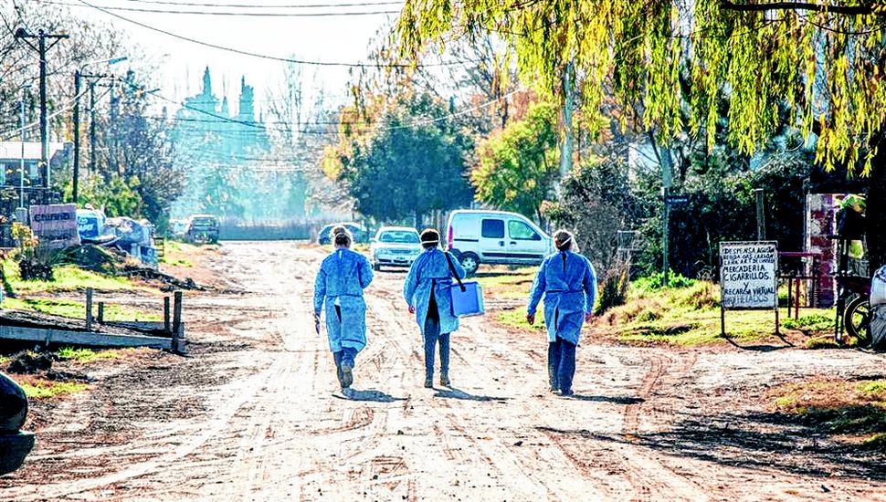 Los profesionales estuvieron en el barrio La Rufinita.