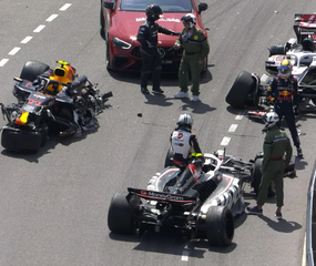 F1: Checo Pérez sufrió un impactante choque en el GP de Mónaco