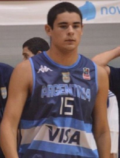 Agustín Acuña, cuando vistió la casaca de la selección argentina.