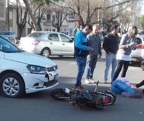 Accidente en Quintana y San Martín