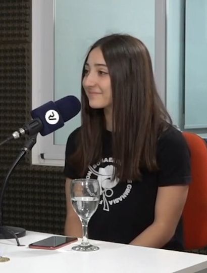 Lucía Sánchez, campeona nacional de gimnasia artística.