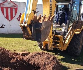 Avanzan obras de cloacas en Rivadavia de Lincoln