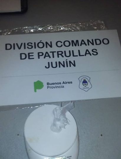 La droga fue pesada por la DDI.